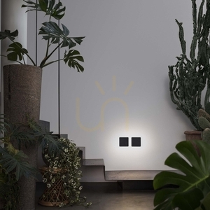 Vägglampa Ideallux Cover AP D20 Square svart LED 11W 195773 small 2