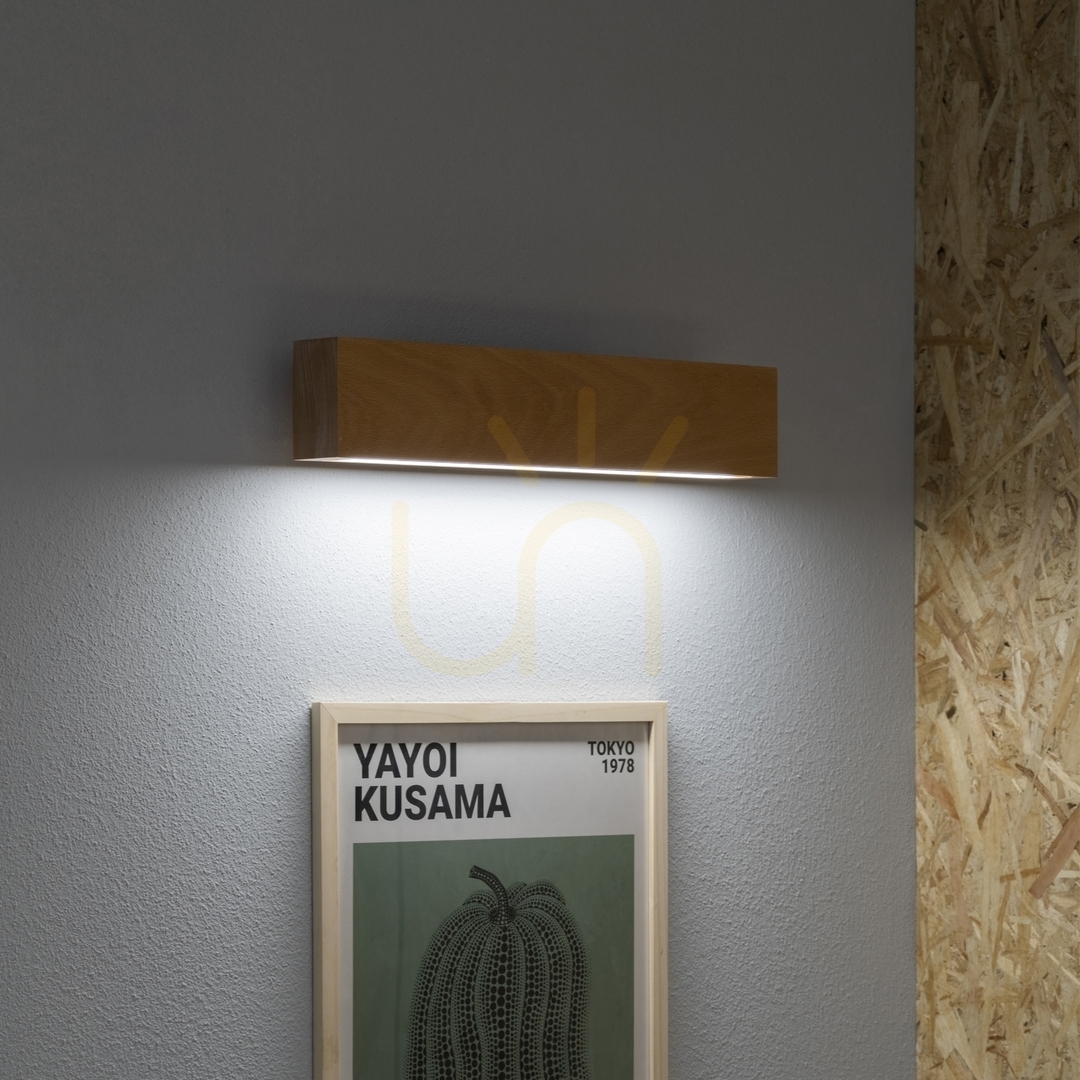 Utsikt Vägglampa Ideallux CRAFT AP D40 trä svart LED 12W 284477 Vägglampa Ideallux CRAFT AP D40 trä svart LED 12W 284477
