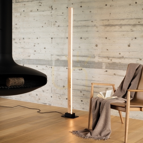 Kontrollera Stående lampa Ideallux CRAFT PT trä svart LED 26W 284484