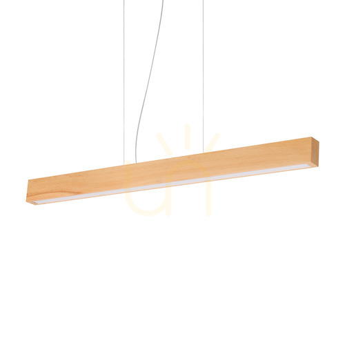 Kontrollera Hänglampa Ideallux CRAFT SP trä LED 32W svart 110 cm 284460