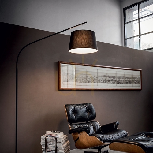 Kontrollera Stående lampa Ideallux DADDY PT1 NERO svart 110363