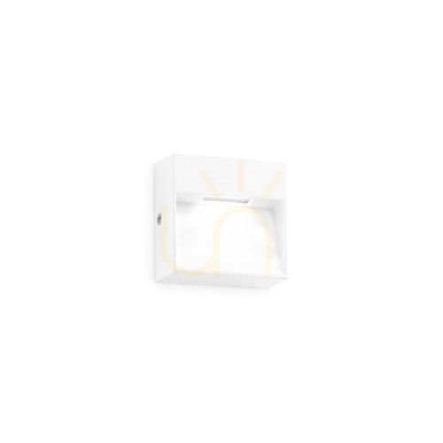 Kontrollera Utomhus vägglampa Ideallux Dedra AP Big Bianco vit LED 328638