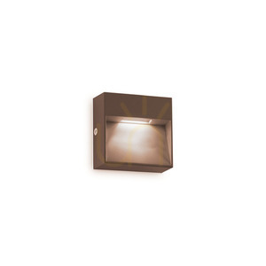 Vägglampa utomhus Ideallux DEDRA brun aluminium LED 328621 small 0