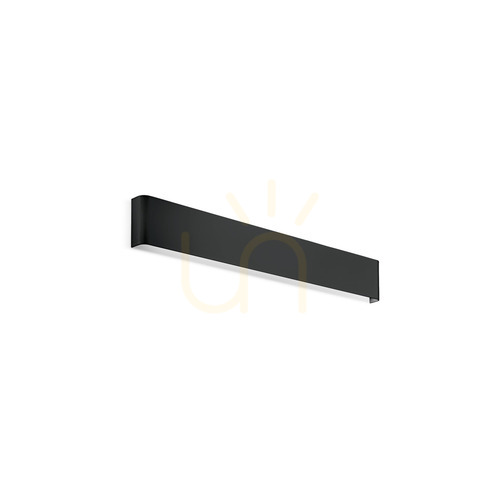 Kontrollera Vägglampa Ideallux Delta AP D061 svart LED 4000K 307022