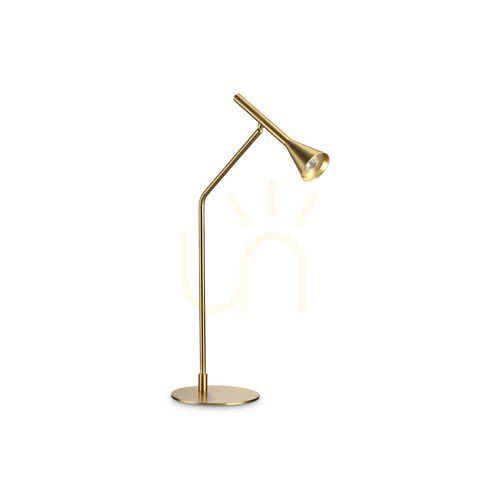 Kontrollera Bordslampa Ideallux Diesis 291109 mässing LED dimbar 65,5 cm