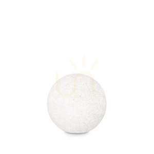 Utomhus stående trädgårdslampa sfär 30 cm vit Ideallux Doris 214009 small 0
