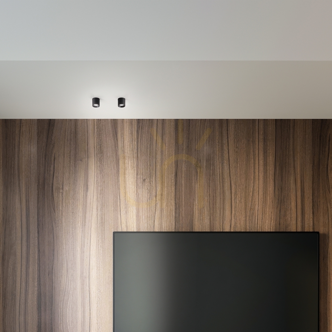 Utsikt Plafond Ideallux Nitro svart LED 4W 3000K 299402 Plafond Ideallux Nitro svart LED 4W 3000K 299402