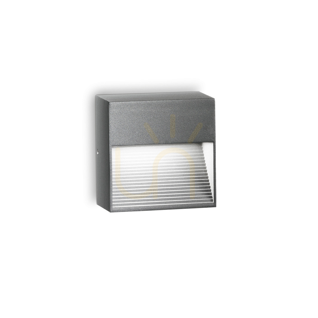 Kontrollera Vägglampa utomhus Ideallux DOWN AP1 antracit aluminium G9 122045 Vägglampa utomhus Ideallux DOWN AP1 antracit aluminium G9 122045