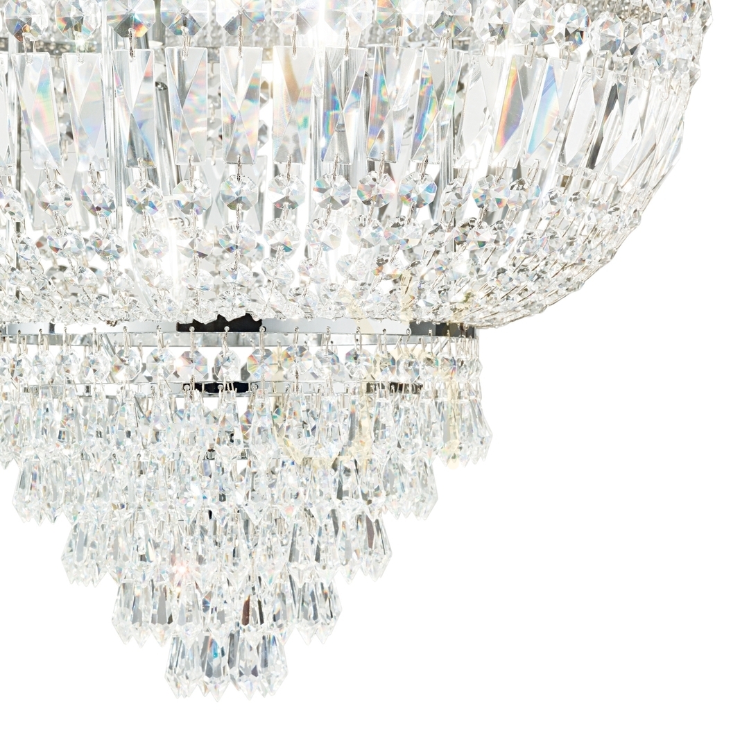 Display Vägglampa Ideallux Dubai AP2 krom kristall 2xE14 207155 Vägglampa Ideallux Dubai AP2 krom kristall 2xE14 207155