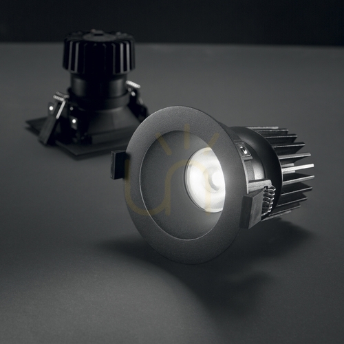 Kontrollera Monteringsram rund svart 9,5 cm Ideallux DYNAMIC 208701
