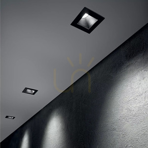 Monteringsram rund svart 9,5 cm Ideallux DYNAMIC 208701 small 2