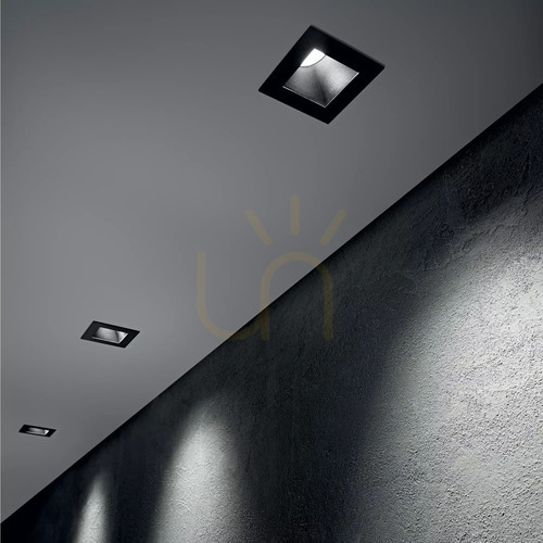Kontrollera Reflektor Ideallux Dynamic Round Fixed svart 7,3 cm 211794