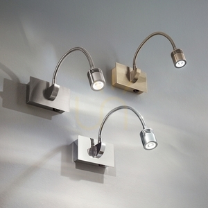 Vägglampa Ideallux DYNAMO 121352 champagne mässing LED 3,5W small 2