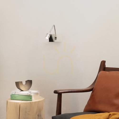 Kontrollera Vägglampa Ideallux Dynamo AP nickel LED 3,5W 031477