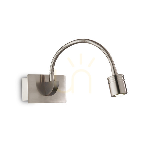 Kontrollera Vägglampa Ideallux Dynamo AP nickel LED 3,5W 031477