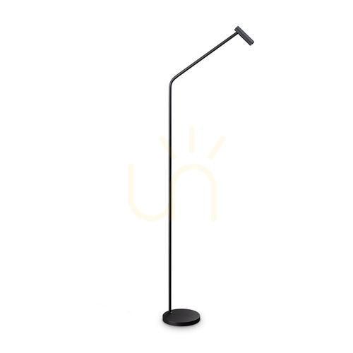 Kontrollera Stående lampa Ideallux EASY PT svart metall LED 128 cm 295497
