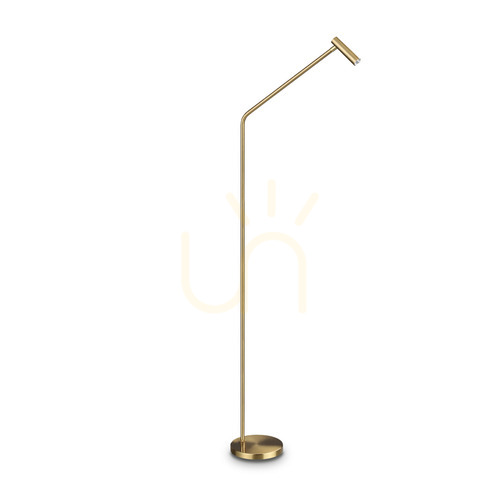 Kontrollera Ståendlampa Ideallux EASY 295503 mässing LED 128 cm