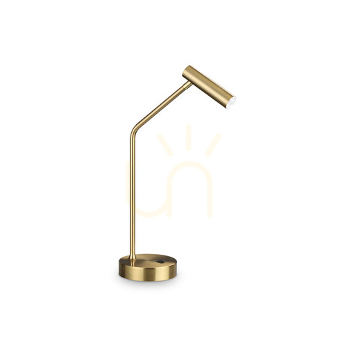 Kontrollera Bordslampa Ideallux EASY 295541 mässing LED 3,5W 46 cm