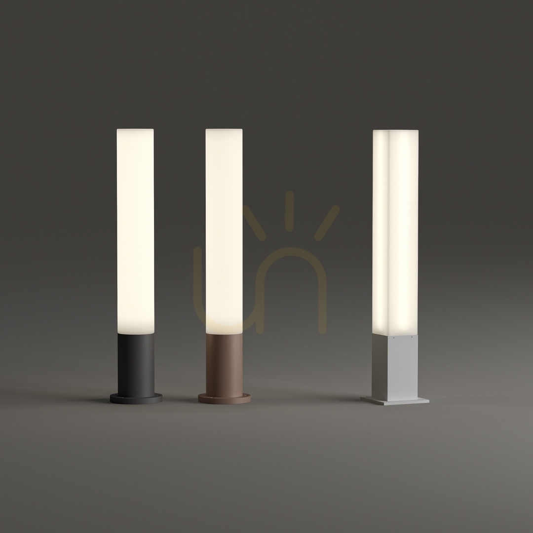 Utsikt Stående utomhuslampa Ideallux EDO Outdoor PT1 Round brun 80 cm 213071 Stående utomhuslampa Ideallux EDO Outdoor PT1 Round brun 80 cm 213071