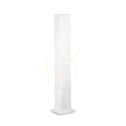Kontrollera Stående utomhuslampa Ideallux EDO PT1 Square vit 79 cm 142999