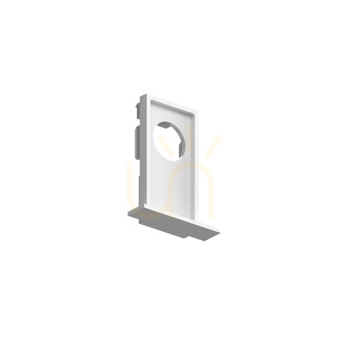 Kontrollera Ändstycke infälld trim med hål Ideallux EGO vit aluminium 320540