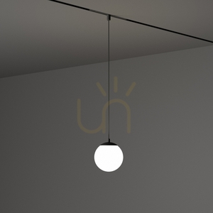 Spårljus Ideallux EGO Pendant Ball 10W 3000K svart 327532 small 1