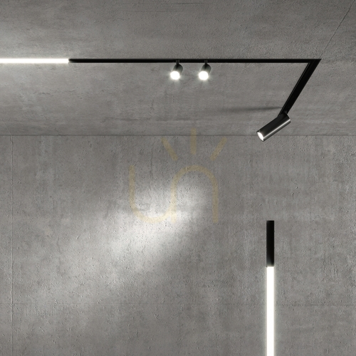 Kontrollera Infälld ljusprofil Ideallux EGO svart 1000 mm aluminium 258171