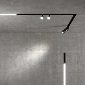 Infälld ljusprofil Ideallux EGO svart 1000 mm aluminium 258171 small 1