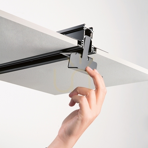 Kontrollera Installationsverktyg Ideallux EGO försänkt svart aluminium 292922