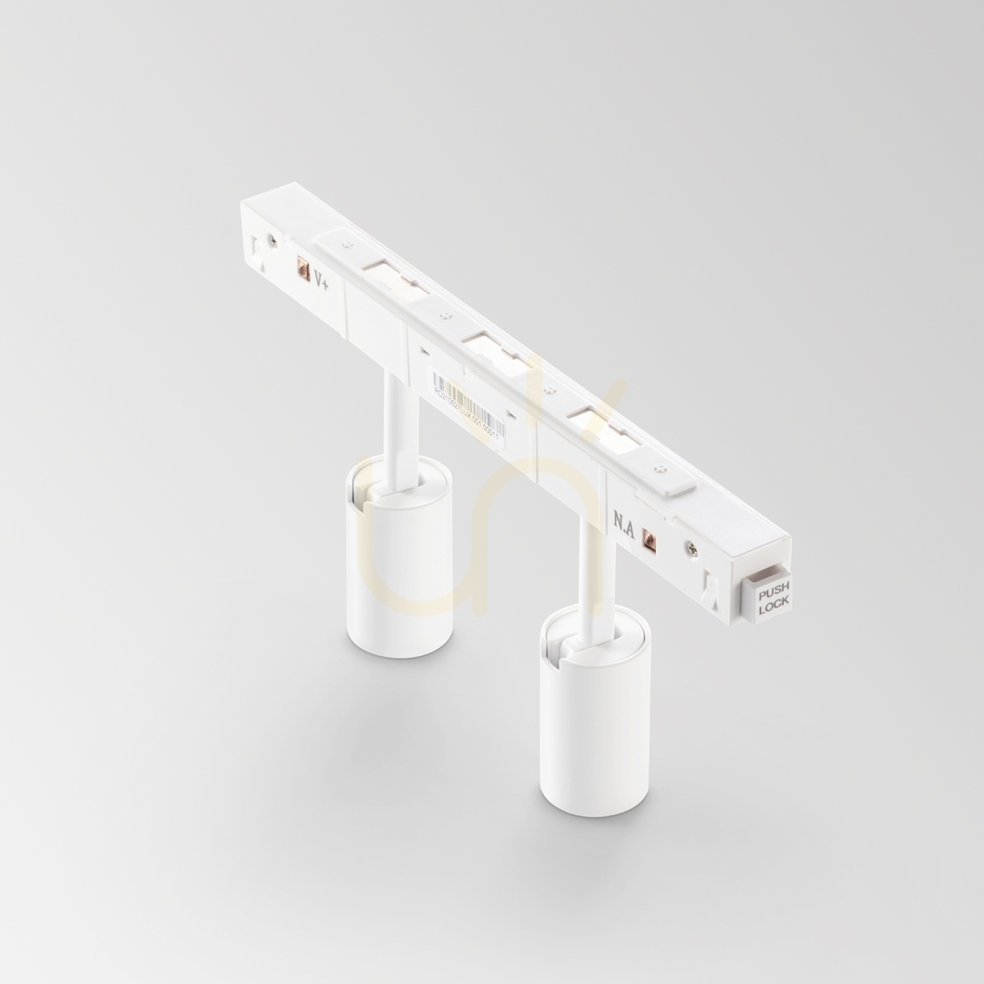 Utsikt Spårljus Ideallux EGO Track Double svart 2x5W 3000K DALI 286334 Spårljus Ideallux EGO Track Double svart 2x5W 3000K DALI 286334