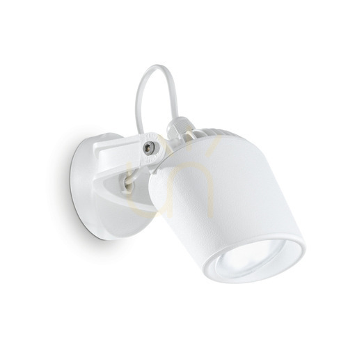 Kontrollera Utomhusvägglampa Ideallux ELIO AP1 Bianco vit GU10 096483