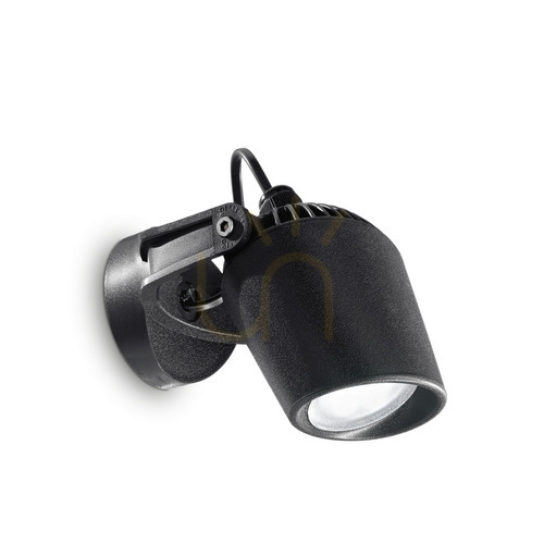 Kontrollera Vägglampa utomhus Ideallux ELIO AP1 Nero svart GU10 096476