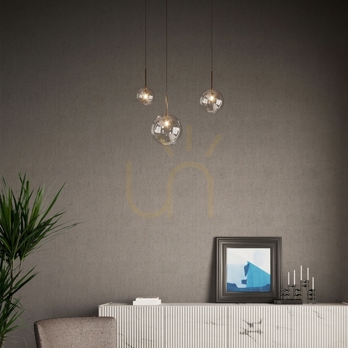 Kontrollera Pendellampa Ideallux Equinoxe SP1 D15 mässing 277370