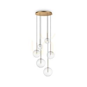 Pendellampa Ideallux Equinoxe SP6 mässing 65 cm 317243 0 Pendellampa Ideallux Equinoxe SP6 mässing 65 cm 317243 small 0