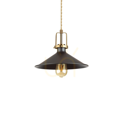 Kontrollera Pendellampa Ideallux ERIS SP1 svart metall Ø29 cm 249070