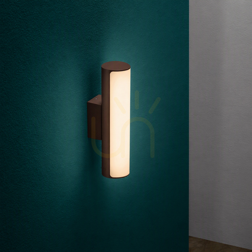 Kontrollera Vägglampa för utomhusbruk Ideal Lux Etere AP Coffee brun LED 4000K 30 cm 246949