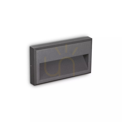 Kontrollera Utomhus vägglampa Ideallux FEBE antracit LED 3000K 22,5 cm 250854