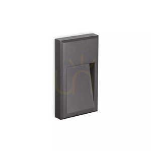 Utomhus vägglampa Ideallux FEBE antracit LED 3000K 268354 small 1