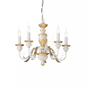 Taklampa Ideallux Firenze SP5 Bianco vit 5-ljus 55 cm 012865 small 1