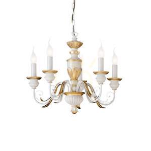 Taklampa Ideallux Firenze SP5 Bianco vit 5-ljus 55 cm 012865 small 0