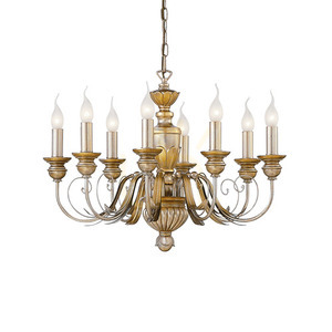 Taklampa Ideallux FIRENZE SP8 ORO guld 8-ljus 64 cm 020839 small 0