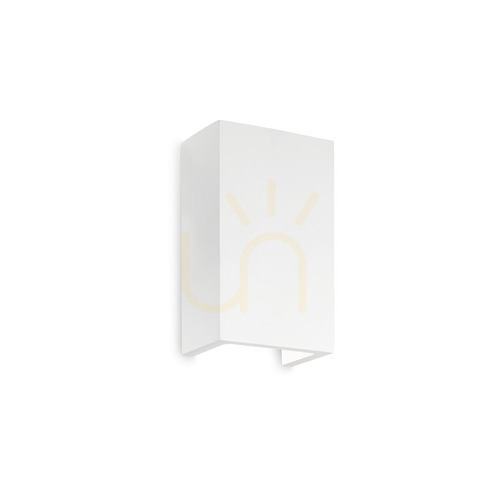 Kontrollera Vägglampa Ideallux Flash Gesso AP1 High vit gips 214689