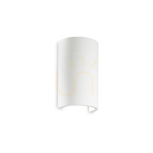 Vägglampa Ideallux Flash Gesso AP1 Round vit gips 214696 0 Vägglampa Ideallux Flash Gesso AP1 Round vit gips 214696 small 0