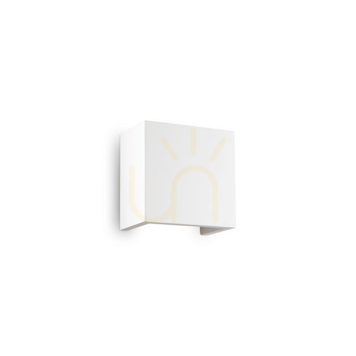 Kontrollera Vägglampa Ideallux Flash Gesso AP1 Small vit gips 214672
