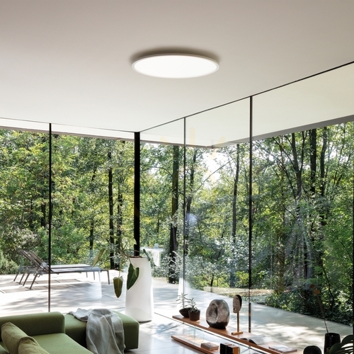 Kontrollera Taklampa Ideallux FLY PL D90 svart 3000K 306629