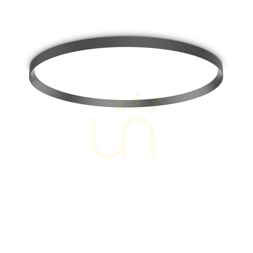Kontrollera Taklampa Ideallux FLY PL D90 svart 3000K 306629