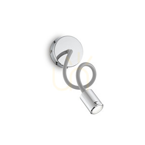 Vägglampa Ideallux Focus 1 krom LED 4W 097206 0 Vägglampa Ideallux Focus 1 krom LED 4W 097206 small 0
