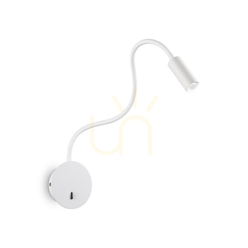 Kontrollera Vägglampa Ideallux Focus vit LED 3,5W 203171