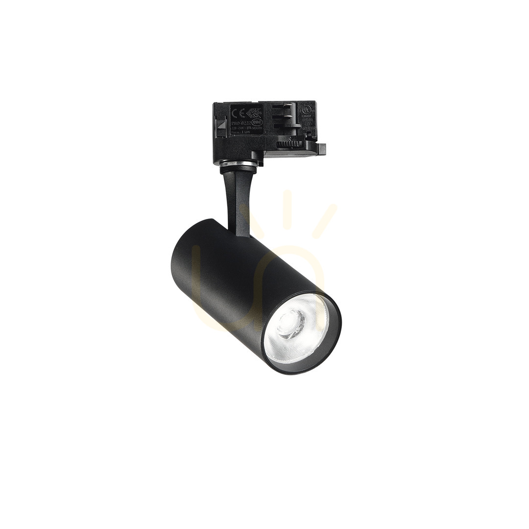 Kontrollera Spårljus Ideallux FOX svart 15W 3000K 285375 Spårljus Ideallux FOX svart 15W 3000K 285375