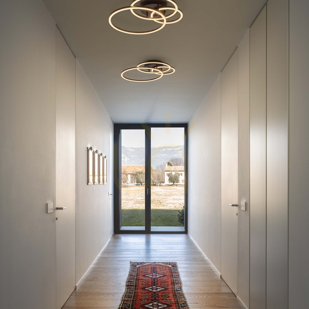 Utsikt Plafond Ideallux FRAME CERCHIO svart LED 41W 61 cm 269825 Plafond Ideallux FRAME CERCHIO svart LED 41W 61 cm 269825